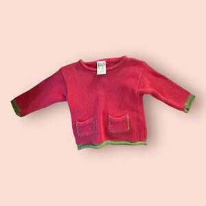 Jack Rabbit Creations Baby Girl's Red Sweater 6-12 Months